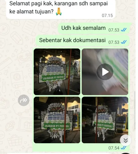 Pengiriman Papan Bunga Selamat Penggilingan