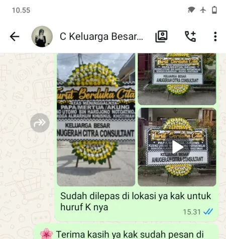 Pengiriman Papan Bunga Duka Penggilingan