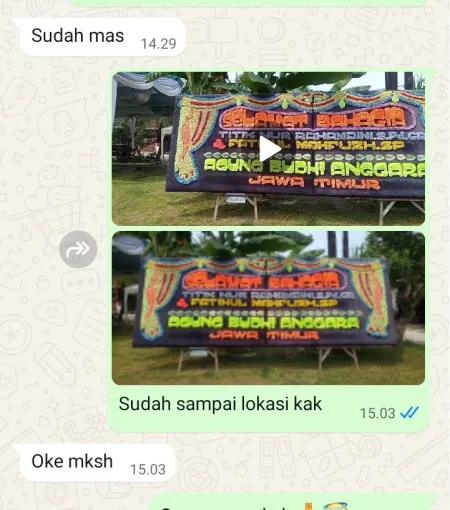 Pengiriman Papan Bunga Penggilingan